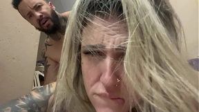 Throbbing cock&#x1F32D; meets wet pussy&#x270C; in the hidden alley for a messy climax&#x1F680;!