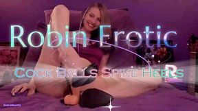Robin Erotic Cock Balls Spike Heels