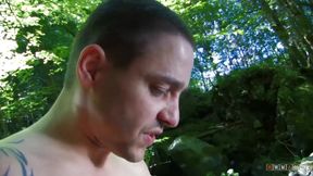 She was hot and naughty in the woods where strangers can see her