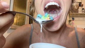 Accidentally eat you in my cereal