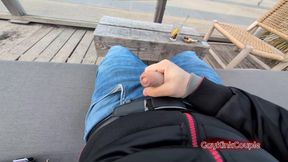 Risky Wank at the Beach