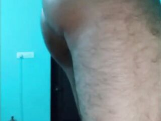Massage my balls (hairy sack) & butt with oil