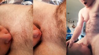 Watch dustyRouse lose it as she gets her face fucked and moans loudly while getting a facial