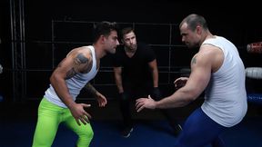 Oily Wrestling Turned Hot - Jaxx Thanatos Fucks Vadim Black