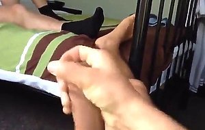 He jerks off in front of his roommate
