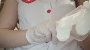 Nurse Chastity Strapon Gloves Sperm Dildo Riding Domination