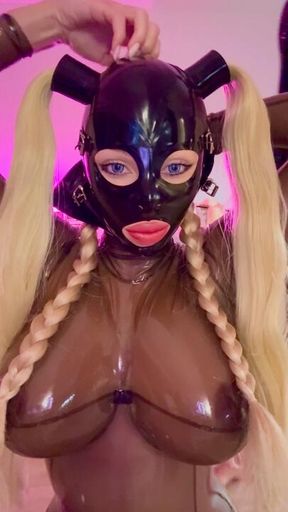 Heavy rubber masking and dressing up