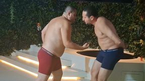 Big Bear X Jobber— Gutpunching, Sucking and Ballbusting