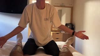 Little step-bro gives bj and gets fucked by hung big step-bro for ride to college