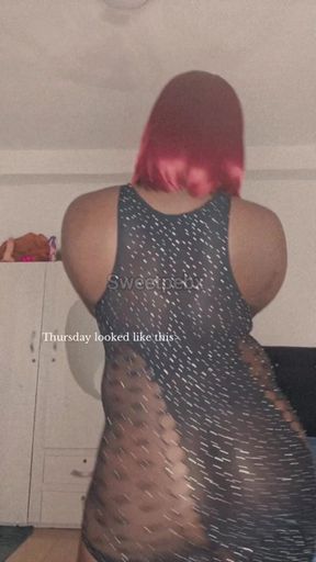 Jerking off My Dick with My Lingerie