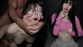 Petite Japanese Babe Gets Plastered and Turned Into a Cum Guzzling Slut