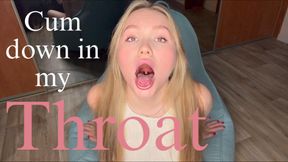 insert your dick deep into my throat and cum