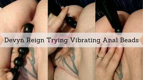 Devyn Reign Trying Vibrating Anal Beads