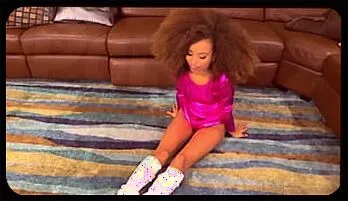 Ebony Gymnast Stepdaughter's Hot Workout With Stepdad