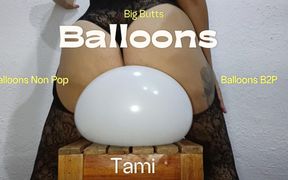 Using My Big Butt and My Ass to Bounce off Some Balloons and Pop Them