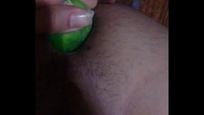 a little cucumber in my ass