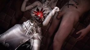 Busty Asian bride grabs double penetrated in her first threesome