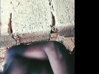 Real ebony ramrod out door massage