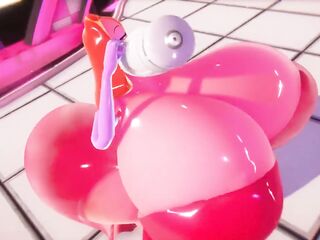 Jessica Rabbit body inflation with Suck-O-Lux (Who Framed Roger Rabbit) + Voice acting (Jessica Rabbitt)