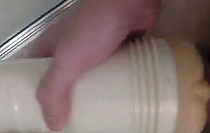 Big Cock Tease with Fleshlight and Cock Ring