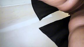 lebanese hot girl clean my room & i see her hanging boobs with puffy nipple & start masturbation