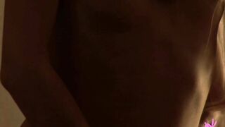 Alexandra Caresses Her Perky Teen Breasts And Rubs Her Pussy