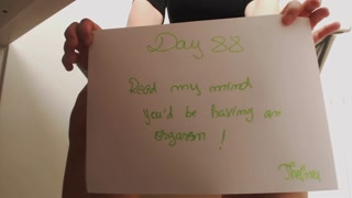 Masturbate at work :Day 88 : Pillow Humping Orgasm