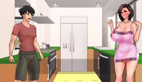 [Gameplay] Confined With Goddesses Cap 6 - Una Paja Con Las Tetas De Mi MILF Favorita