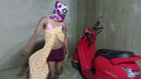 Shemale Dances On Electric Scooter In Her Own Home And Gets Her Ass Fucked By Her Boyfriend - Bhojpuri Dance - Hindi Voice