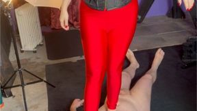 Trampling My slave in My dungeon (VERTICAL) - Goddess Lilith Female Domination, Trampling, Foot Domination