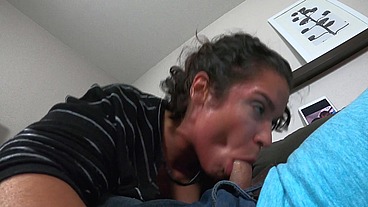 Dumb wife - deepthroat swallow
