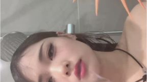 Secret Shower Smoke & Squirt Controlled… but still stealing it Came before the cigarette finished
