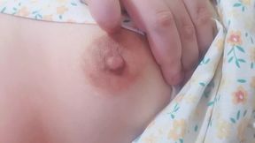 Playing with my nipple