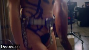Deeper  Naomi & Ashley have intense threesome at photoshoot