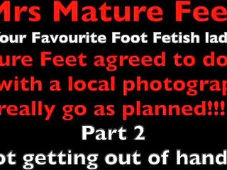 Mrs Older Feet Foot Fetish Photoshoot Part two. 541