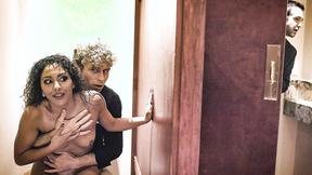 ”Slutty housewife cheating with the waiter on their 5th anniversary”