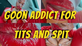 Goon Addict For Tits and Spit- Ebony Femdom Goddess Rosie Reed Gooner Fetish Addiction Training