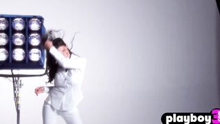 Voluptuous myfreecam with pretty long titted Crystal McCahill pose totally