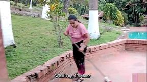 Cu&ntilde_ada se aprovecha de que se van todos de casa para repetir sexo lesbico con la novia de su hermano y lo hacen al aire libre - PORNO EN ESPA&Ntilde_OL