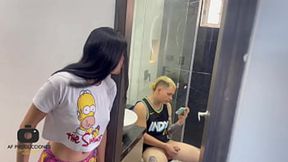 Her shy stepsister seduces me &mdash;  masturbates then begs me to fuck her until she cum