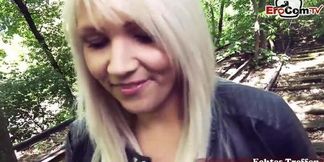 Outdoor Sex Meeting In The Forest With Chubby Blonde (Tatjana Young)