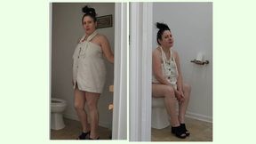 1 Minute White Dress Loud Farts and Pee Pee