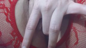 Close Up Wet Fingering