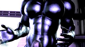 Muscle Latex Drone Sir Growth Worship Cartoon