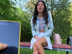 My friend controls my orgasms in public with a toy from