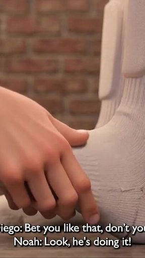 Soccer Players Sniff and Lick Feet and Socks