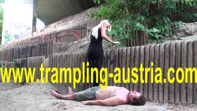 Trampling Austria featuring Princess Paris's feet dirt