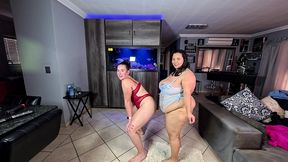 compilation of bbw & chubby interracial sluts shaking their asses in different lingerie