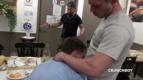 straight fuck gay in the public restaurant