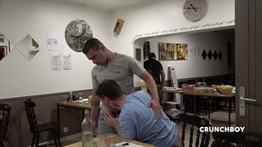 straight fuck gay in the public restaurant